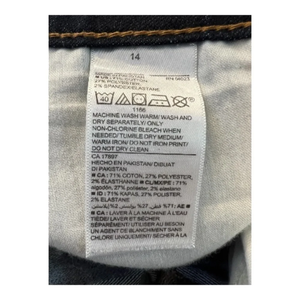 EUC Old Navy dark wash Rockstar super skinny high-rise jeans – size 14 - Picture 6 of 6